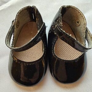 Pleasant Company American Girl Samantha & Molly’s Black Patent Leather Shoes VTG